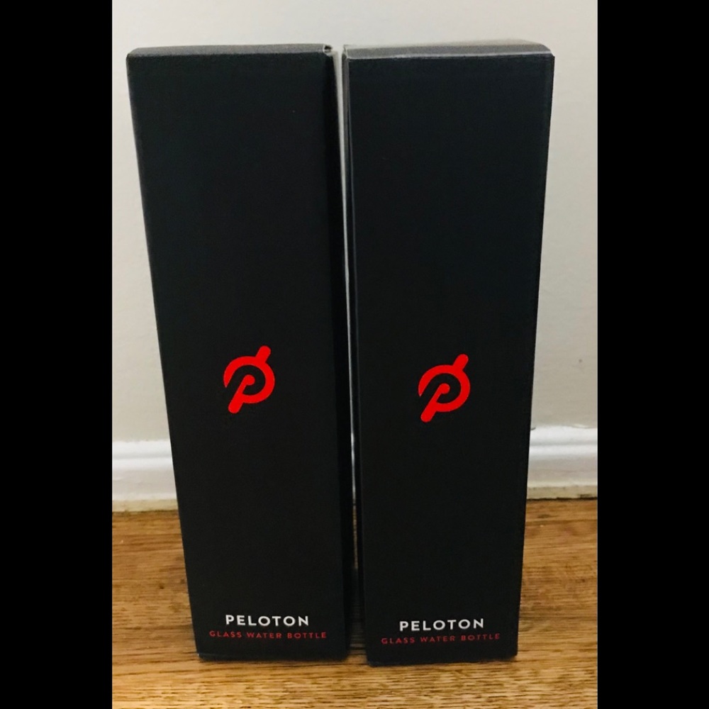 Peloton glass water bottles (2)